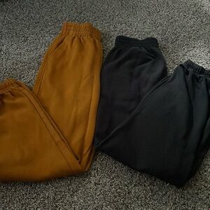 Calia XS Fleece Sweatpants - Gold and Black